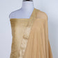 Beige Jamewar Weaved Banarasi Mashru Silk Silk Unstitched Suit Set