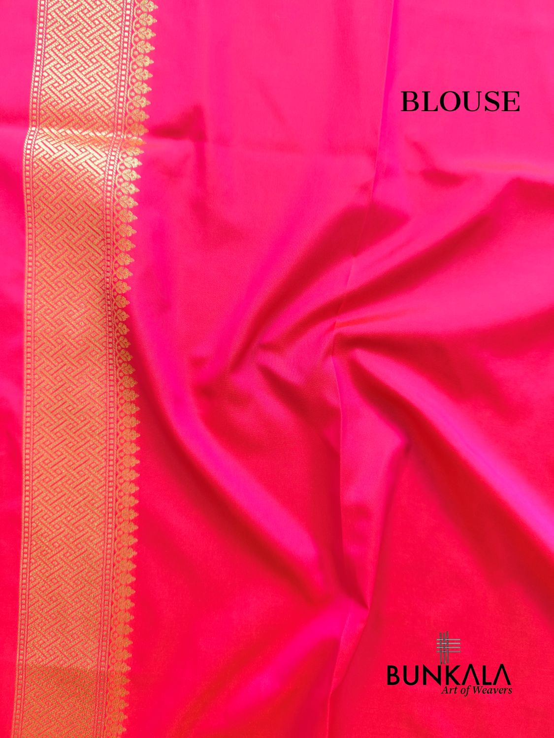 Bright Pink Sona Rupa Floral Jaal Banarasi Silk Saree 