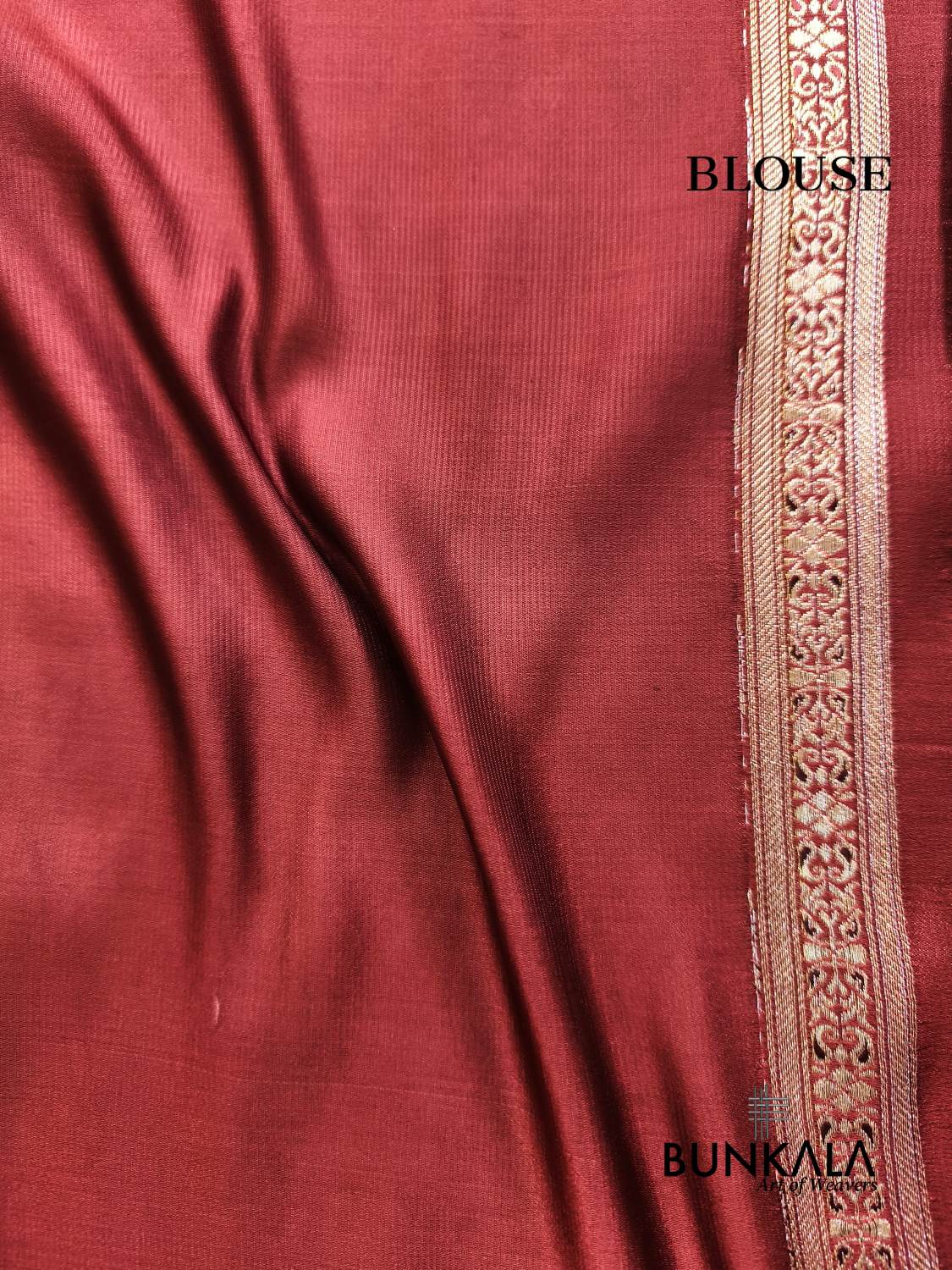 Chocolate Brown Brocade Weaved Banarasi Mashru Silk Saree