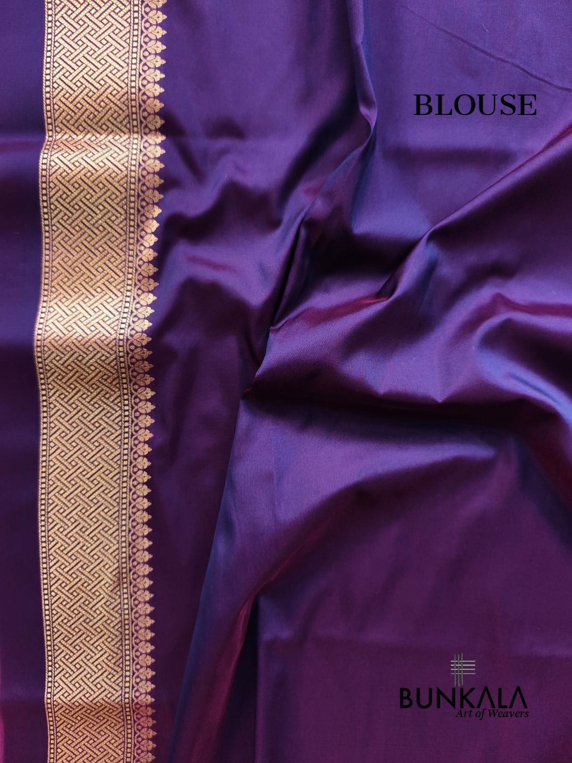 Deep Purple Sona Rupa Floral Jaal Banarasi Silk Saree 