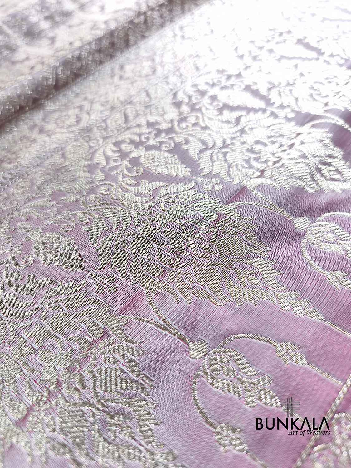 Dual Pink Gharchola Brocade Weaved Banarasi Mashru Silk Saree