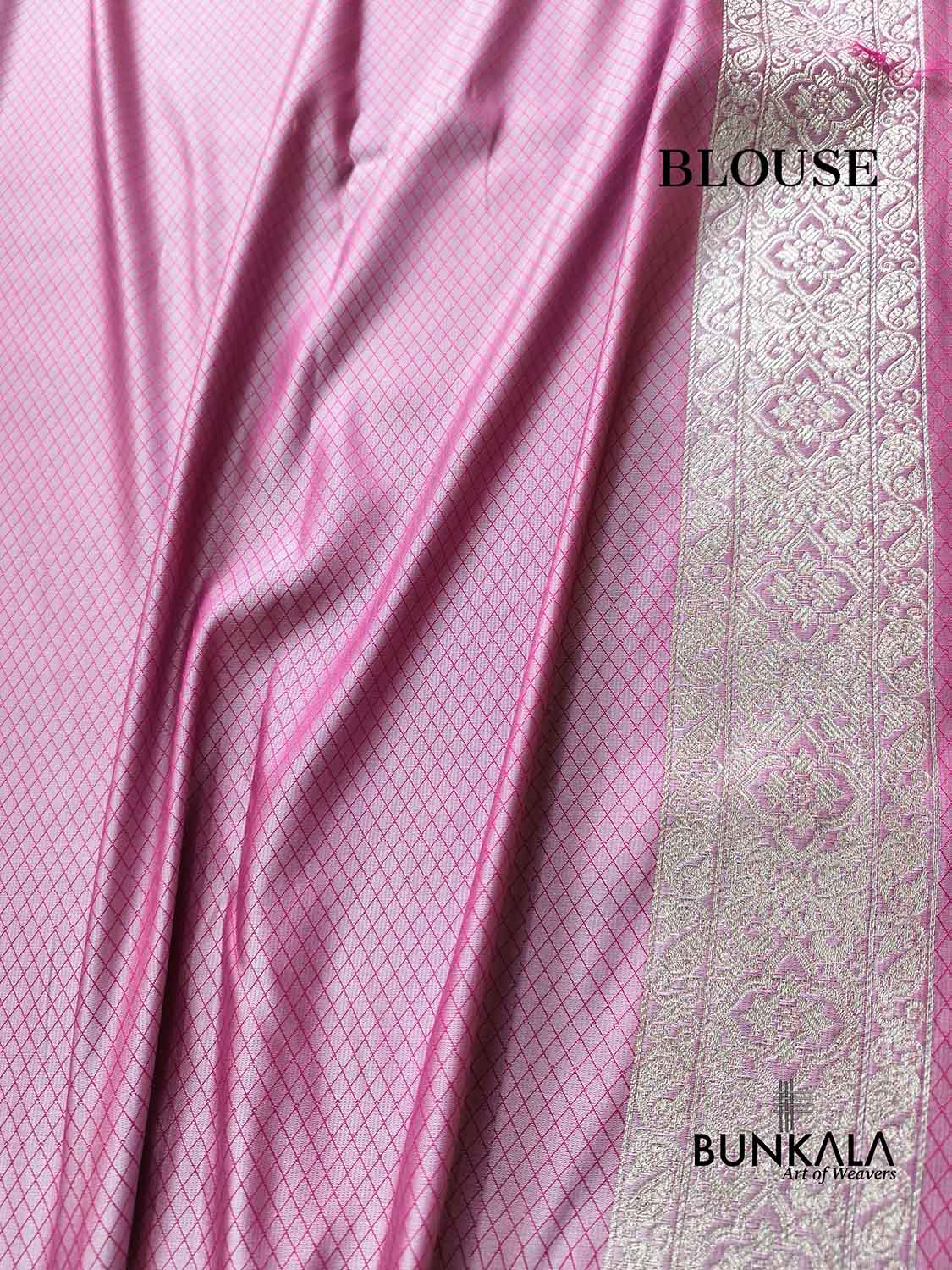 Dual Pink Gharchola Brocade Weaved Banarasi Mashru Silk Saree