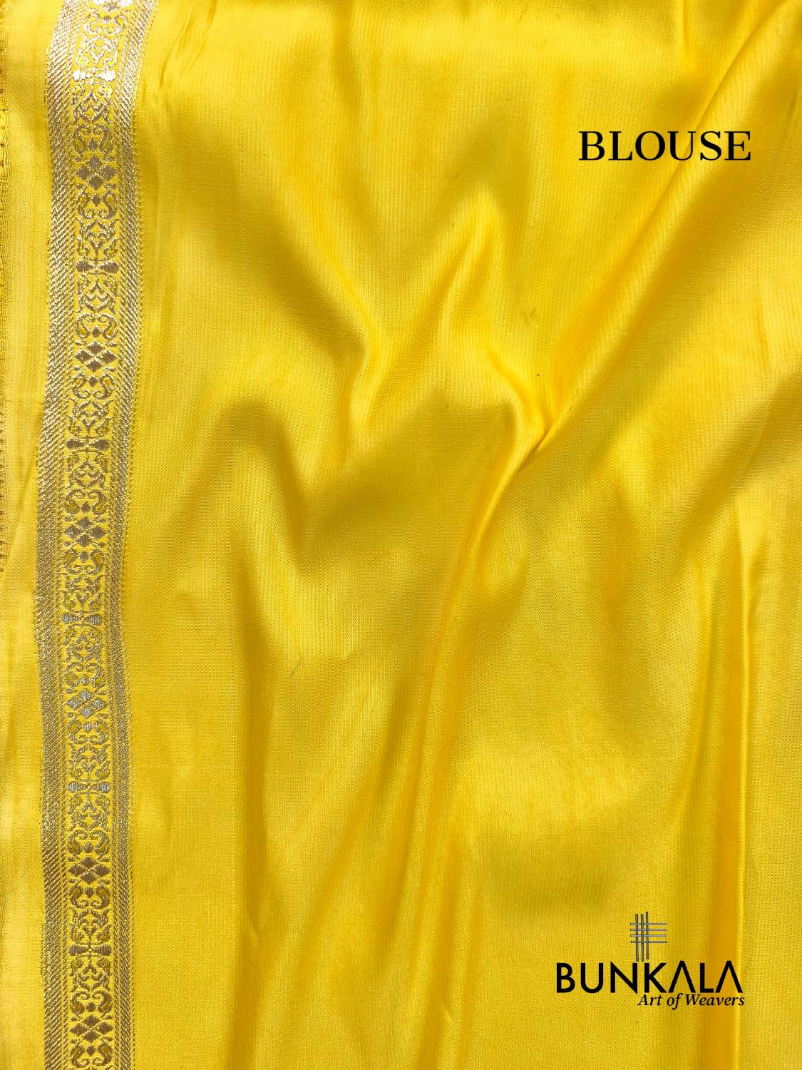 Lemon Yellow Brocade Weaved Banarasi Mashru Silk Saree 