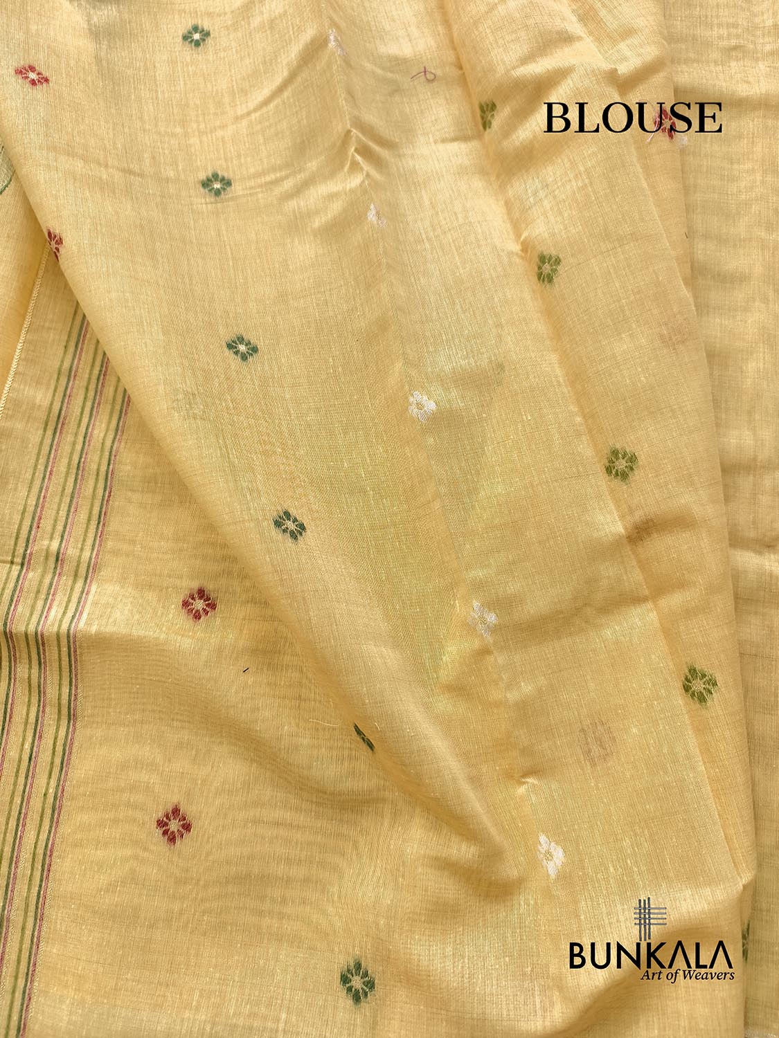 Light Yellow Pichwai Pallu Weaved Banarasi Cotton Saree