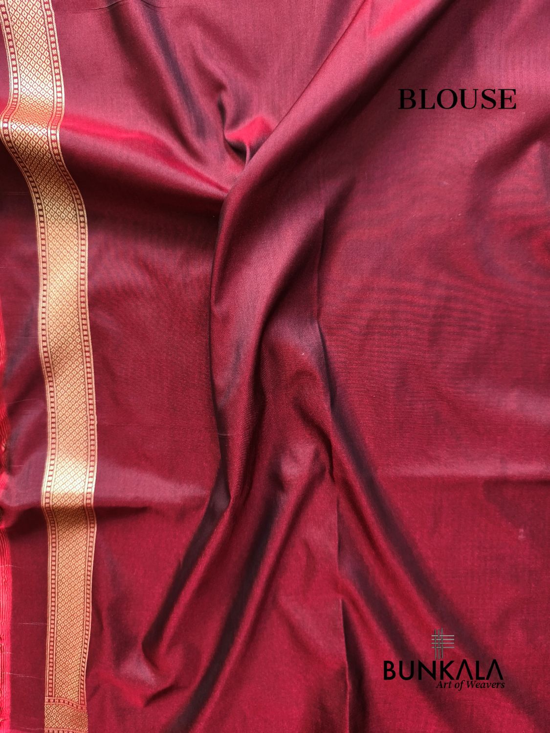 Maroon Sona Rupa Meena Temple Border Banarasi Silk Saree 