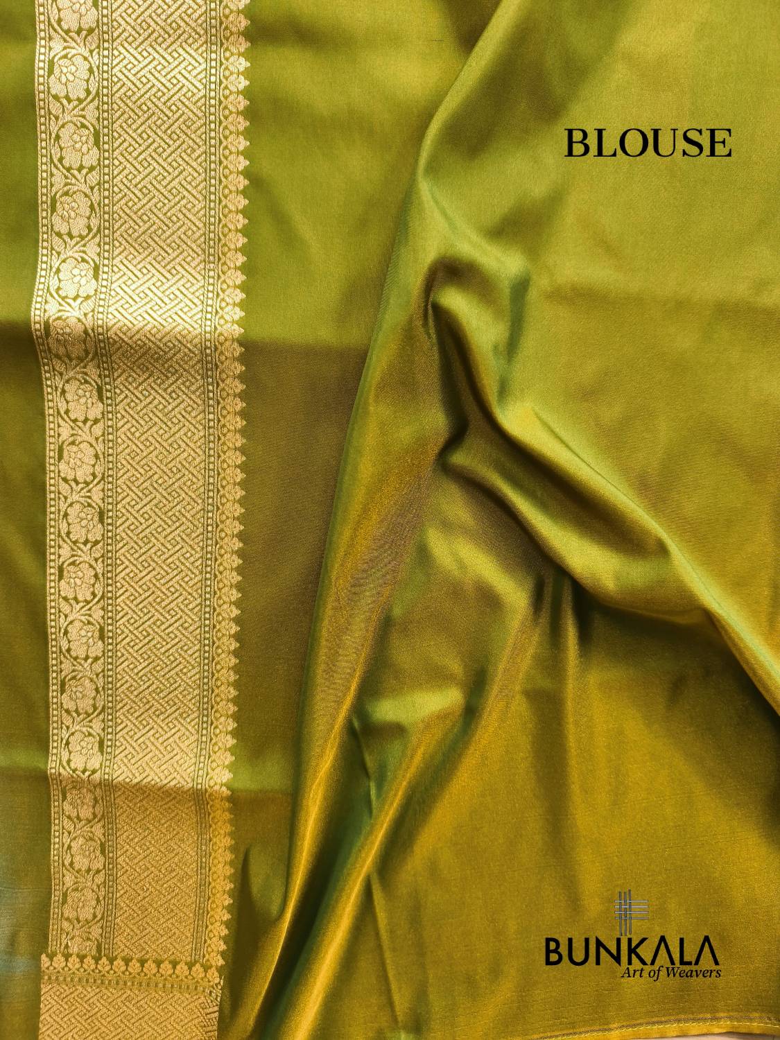 Mehendi Green Sona Rupa Floral Jaal Banarasi Silk Saree 
