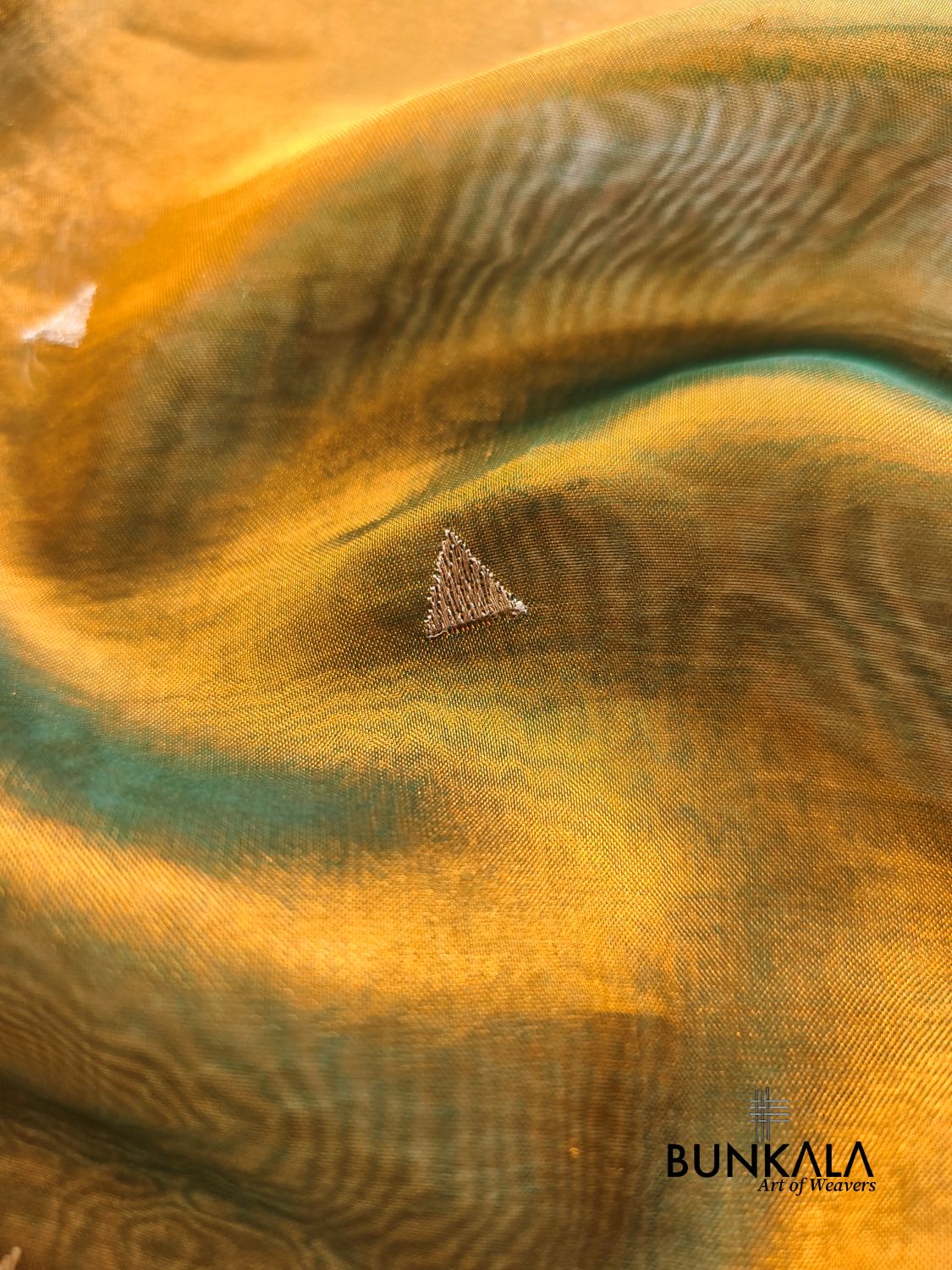 Olive Gold Multicolour Paithani Border Banarasi Embroidery Tissue Silk Saree