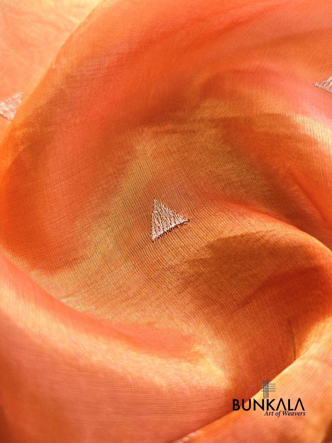 Peach Multicolour Paithani Border Banarasi Embroidery Tissue Silk Saree