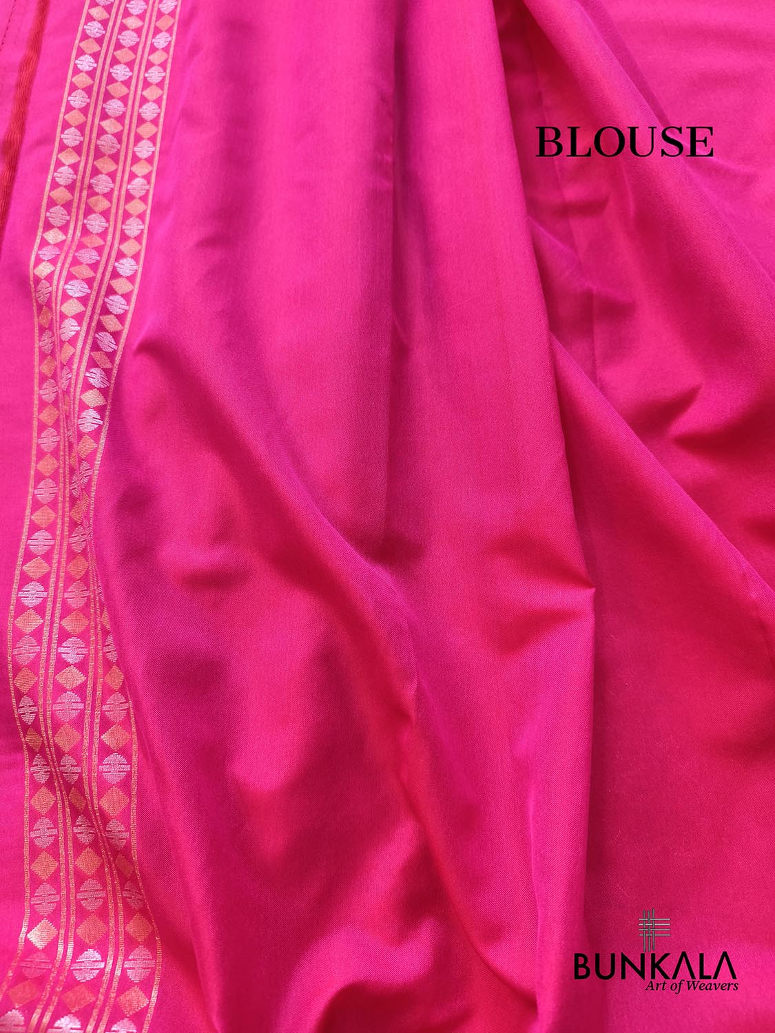 Pink Ektara Banarasi Jamdani Weaved Silk Saree
