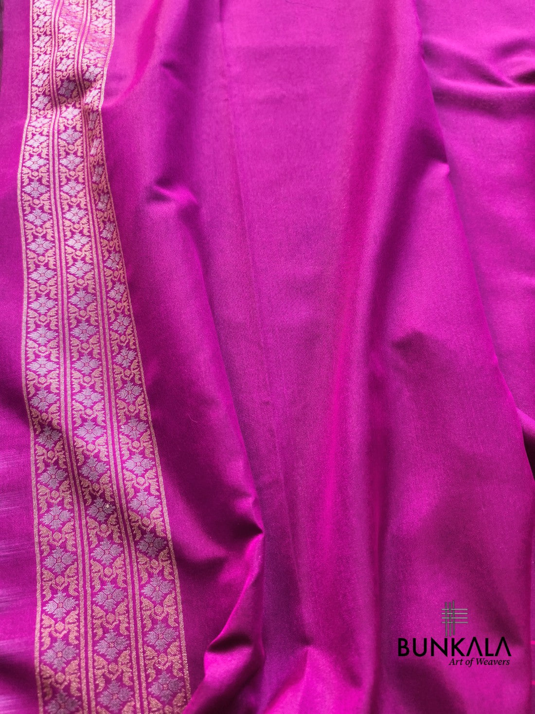 Pink Ektara Banarasi Jamdani Weaved Silk Saree