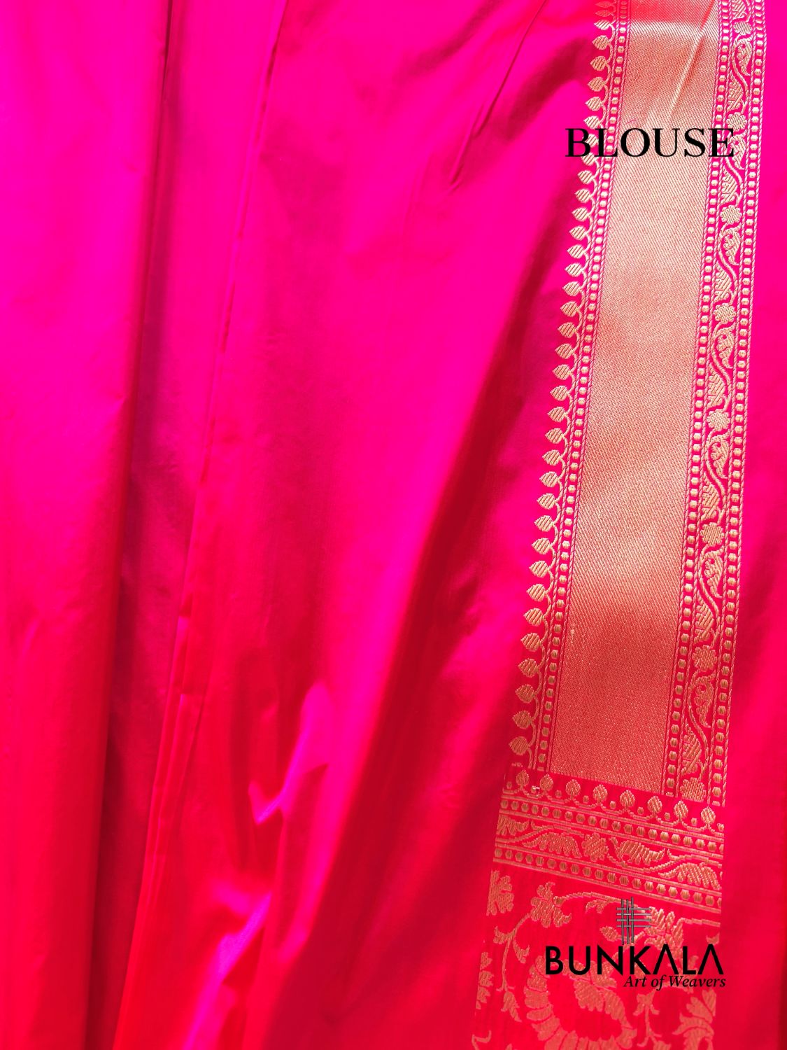 Pink Meenakari Kadwa Brocade Handloom Banarasi Pure Katan Silk Saree
