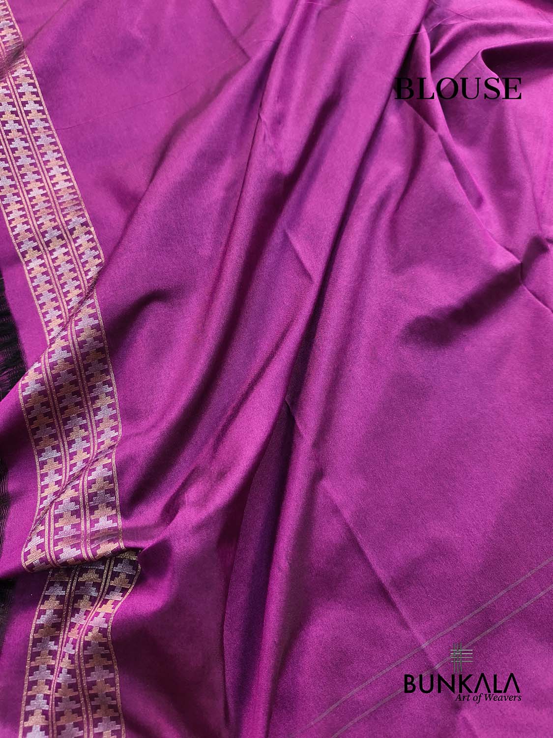 Purple Ektara Banarasi Jamdani Weaved Silk Saree