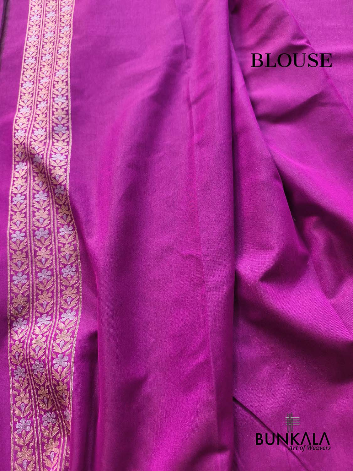 Purple Ektara Banarasi Jamdani Weaved Silk Saree