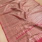 Red Mashru Silk Banarasi Saree