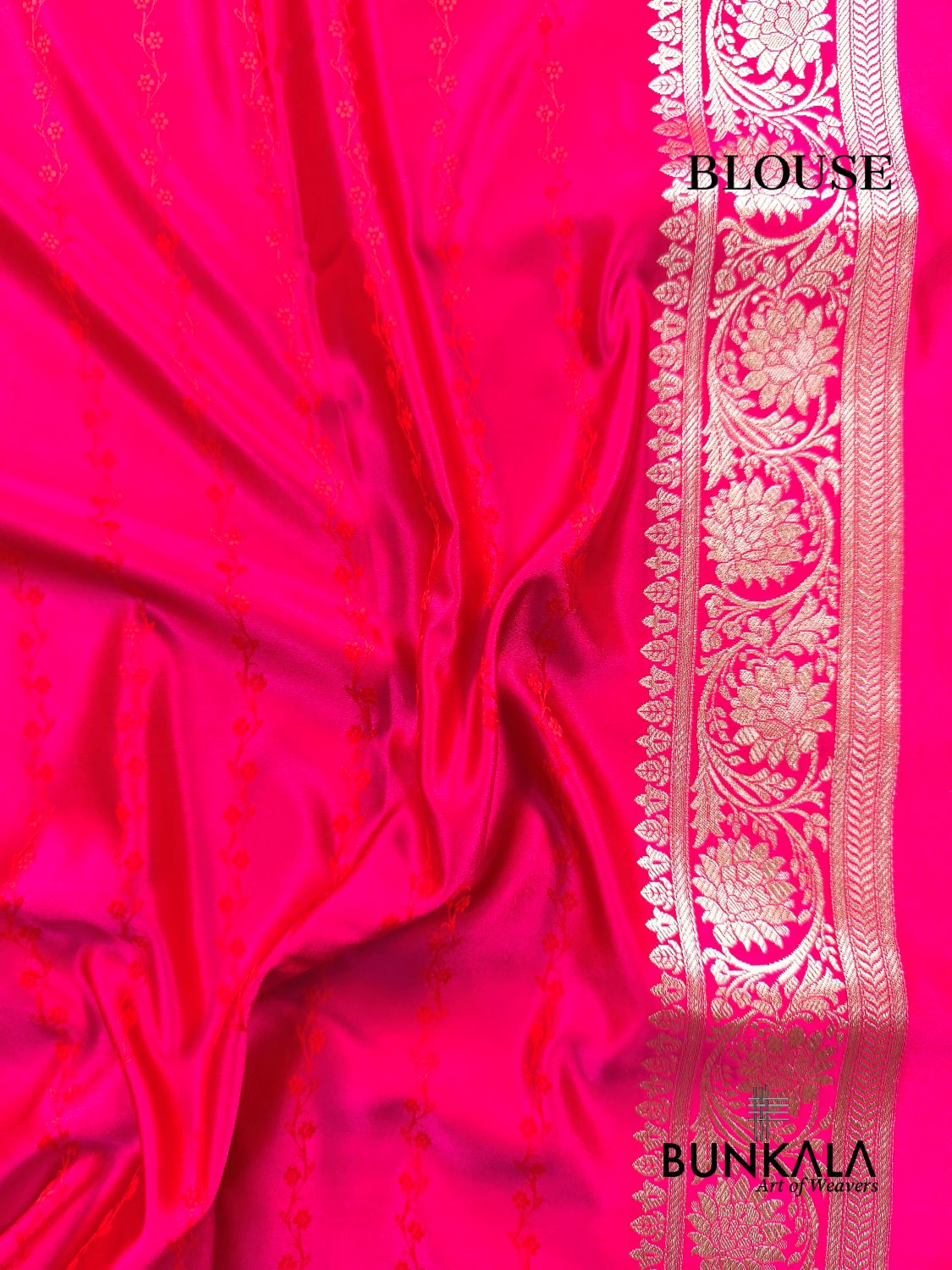Reddish Pink Meena Vintage Buti Banarasi Mashru Silk Saree 