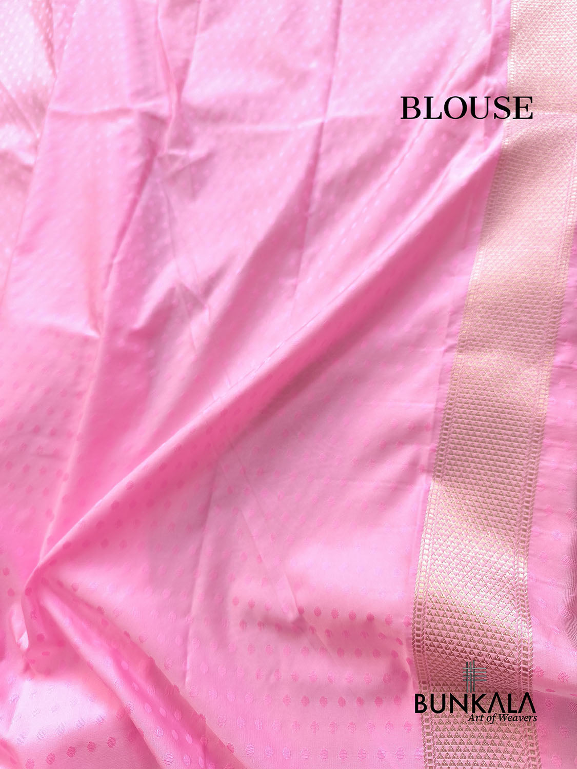 Rose Pink Scalloped Jamewar Weaved Banarasi Mashru Silk Saree