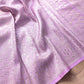 Majestic Plum Purple Mashru Silk Banarasi Saree