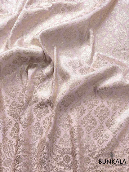 Graceful Drapes Lavender Mashru Silk Banarasi Saree