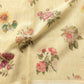 Pista Green Linen Saree with Digital Floral Print and Zari Border