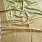 Green Mashru Silk Jaal Design Weaved Banarasi Saree