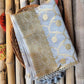 Grey Mashru Silk Jaal Design Weaved Banarasi Saree