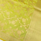 Green Floral Jaal Design Banarasi Silk Saree