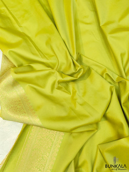 Green Floral Jaal Design Banarasi Silk Saree