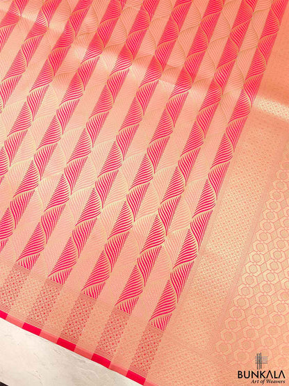 Pink Banarasi Silk Saree