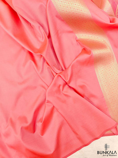 Pink Banarasi Silk Saree