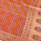 Maroon Bandhani Design Banarasi Silk Saree