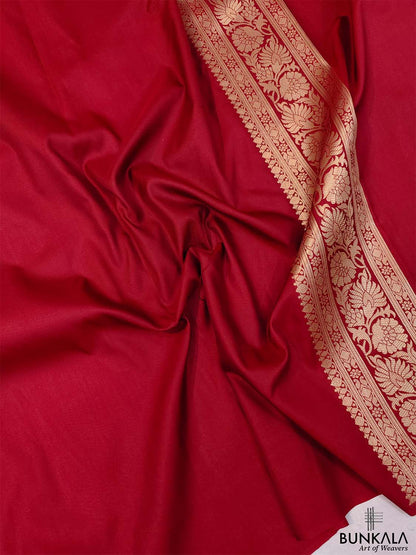 Maroon Bandhani Design Banarasi Silk Saree
