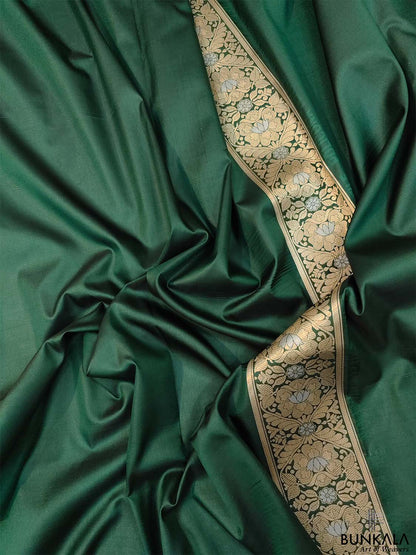 Green Jangla Design Sona Rupa Banarasi Silk Saree