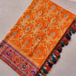 Yellow Meenakari Banarasi Silk Saree