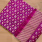 Purple Pure Katan Silk Handloom Sona Rupa Animal and Bird Design Banarasi Checks Saree
