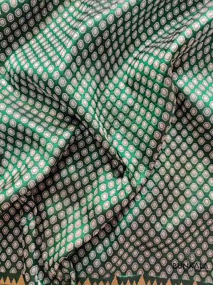 Green Pure Katan Silk Handloom Sona Rupa Meenakari Banarasi Saree