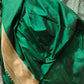 Green Pure Katan Silk Handloom Sona Rupa Meenakari Banarasi Saree