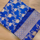 Blue Pure Katan Silk Handloom Sona Rupa Kadwa Jangla Banarasi Saree