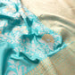 Traditional Splendor Sky Blue Pure Katan Silk Handloom Kadwa Jangla Sona Rupa Banarasi Saree