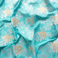 Traditional Splendor Sky Blue Pure Katan Silk Handloom Kadwa Jangla Sona Rupa Banarasi Saree