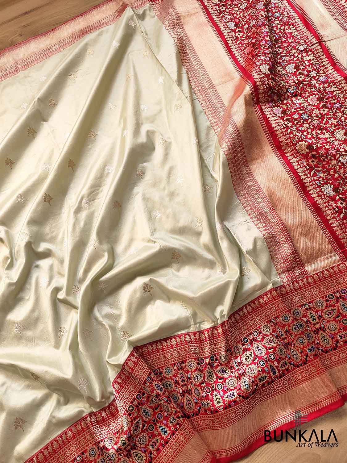 Shop Pastel Green Pure Katan Silk Handloom Sona Rupa Banarasi Saree ...
