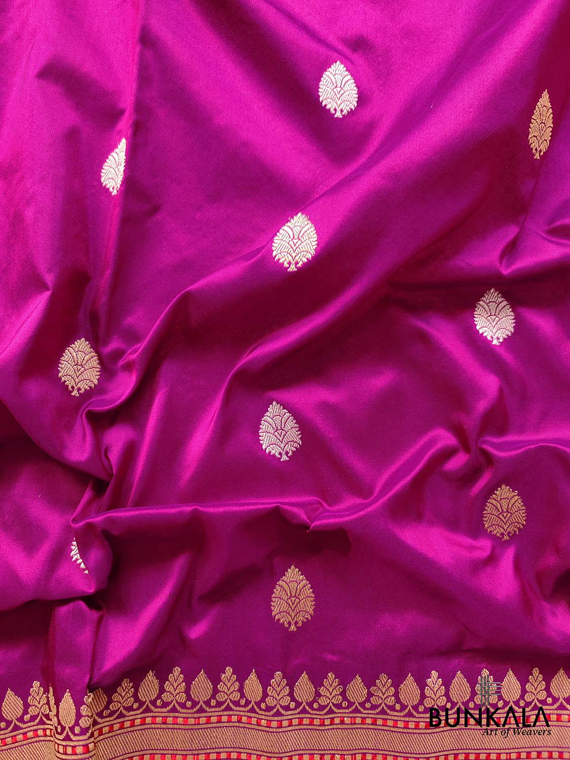 Subtle Charm Pink Pure Katan Silk Handloom Sona Rupa Allover Small Buti Banarasi Saree