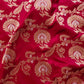 Bridal Bliss Maroon Pure Katan Silk Handloom Sona Rupa Kadwa Jangla Banarasi Saree